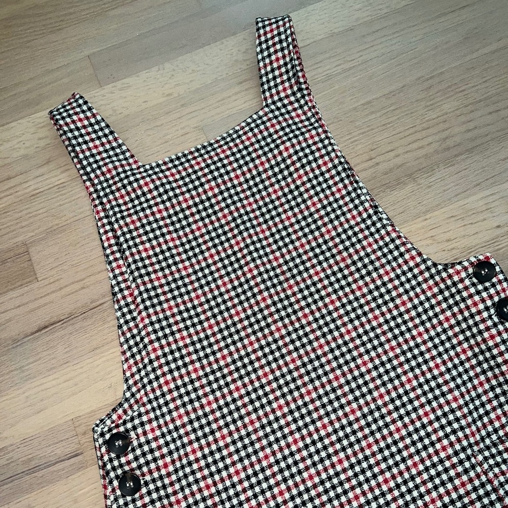 Urban Outfitters plaid women small overall dress